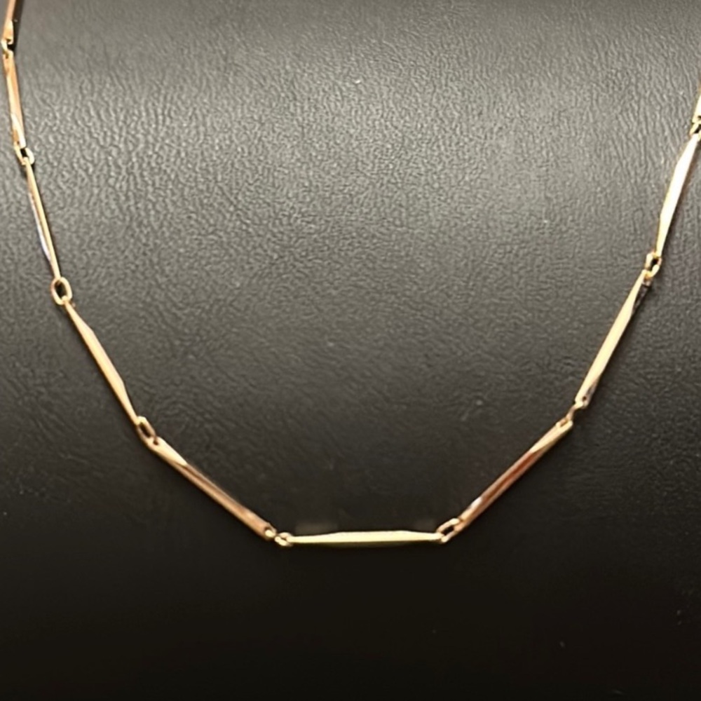 MA Bar Link 18KGP 16” Chain Necklace